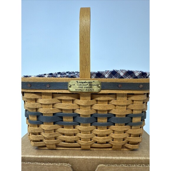 Longaberger CC 1996 JW Miniature Market Basket Combo MANY FAMILY SIGNATURES New - Picture 4 of 15